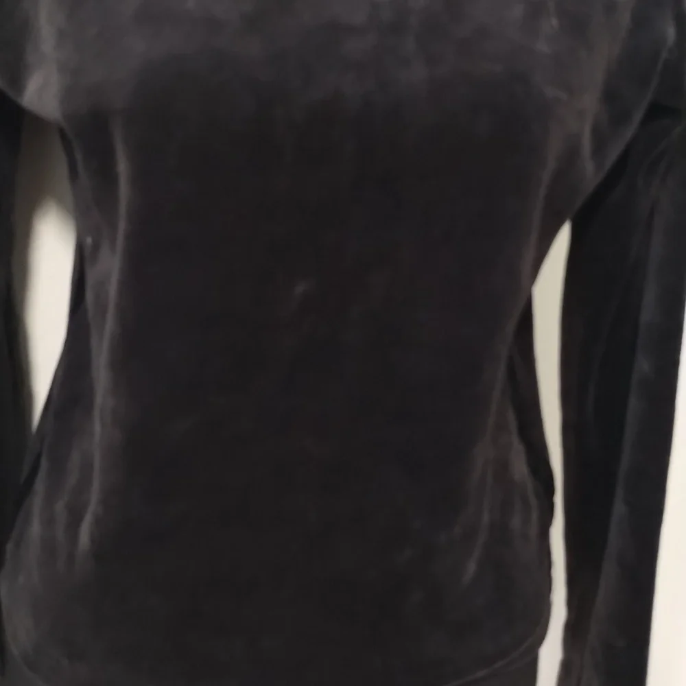 Nike black velour hoodie Sz M